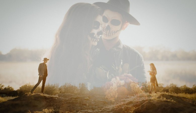 How Can You Capture a Storytelling Element in a Halloween Couple Photoshoot?